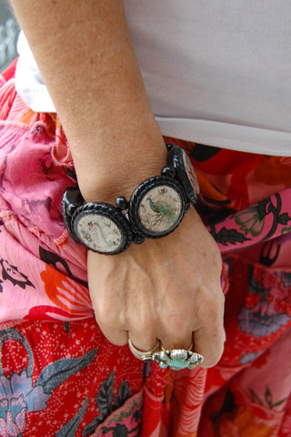 Bird Life Large Circle Stretch Bracelet