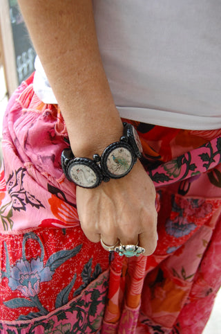 Bird Life Large Circle Stretch Bracelet