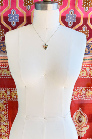 Spirit Lala: Strawberry Fields Heart Choker Leather Necklace