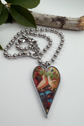 Large "Soul Full of Sunshine" Heart Pendant Necklace