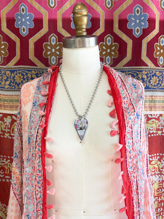 Large "You're Fierce" Heart Pendant Necklace