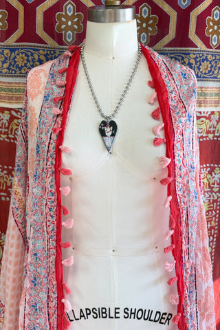 Large "Brave Wings" Heart Pendant Necklace