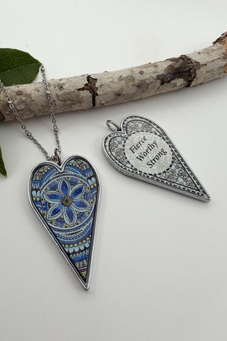 Large Heart Pendant Necklace - Misc Designs