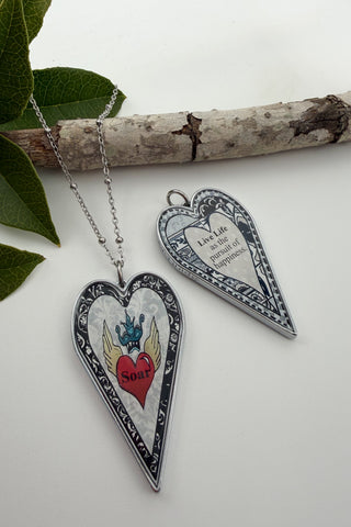 Large Heart Pendant Necklace - Misc Designs