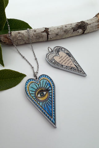 Large Heart Pendant Necklace - Misc Designs