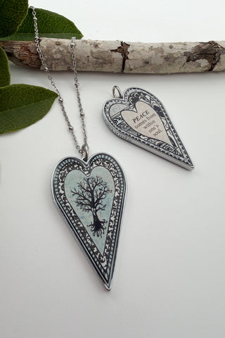 Large Heart Pendant Necklace - Misc Designs