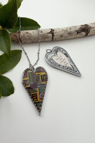 Large Heart Pendant Necklace - Misc Designs