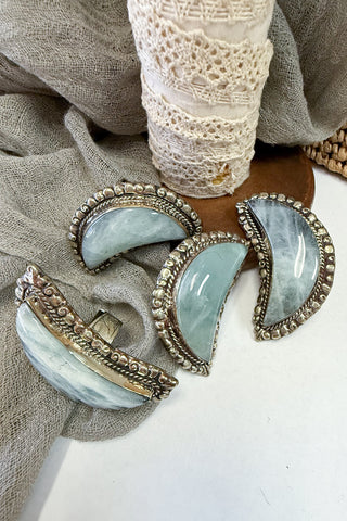 Moonlight Bliss Carved Adjustable Ring