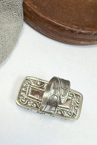 Large Turquoise Rectangle Adjustable Ring