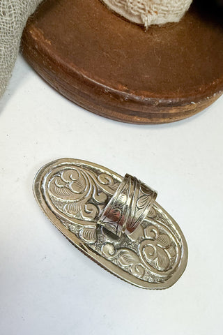 Chief Carved Statement Adjustable Ring