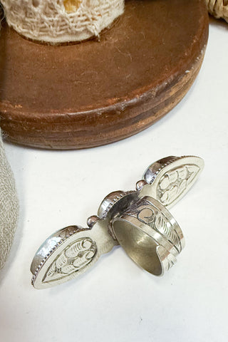 Stone Triple Stack Adjustable Ring