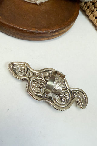 Slitherin' Snake Carved Adjustable Ring