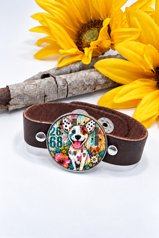 Spirit Lala: Graffiti Dog Cuff Bracelet