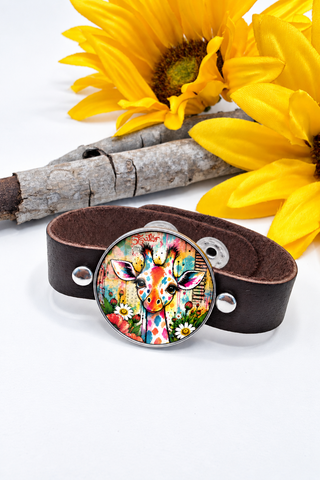 Spirit Lala: Graffiti Giraffe Cuff Bracelet