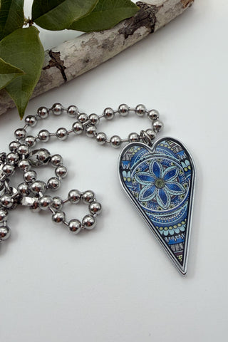 Large Heart Pendant Necklace - Misc Designs