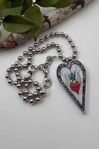 Large Heart Pendant Necklace - Misc Designs