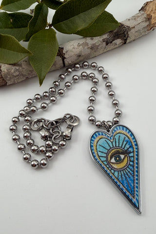 Large Heart Pendant Necklace - Misc Designs