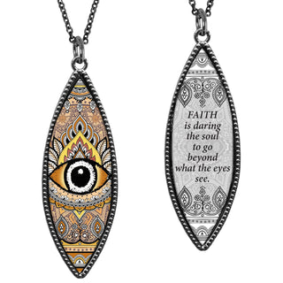 The Eye Marquise Reversible Statement Pendant