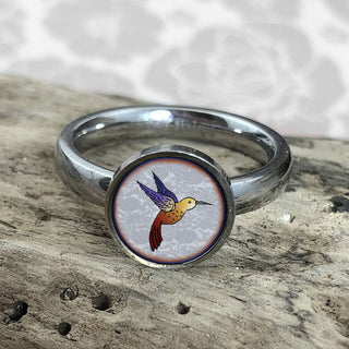 Hummingbird Stainless Ring