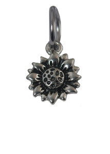 Stainless Sunflower Charm