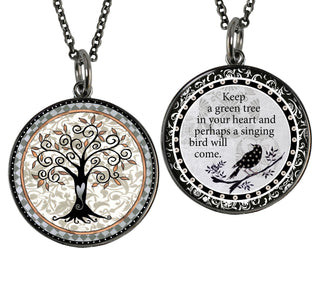 Grey Tree Of Life Necklace