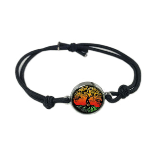 Colorful Tree Of Life Reversible Quote Bracelet