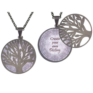 Create Your Own Destiny Poetry Tree Necklace