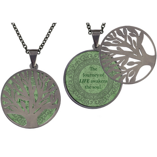 The Journey Of Life Awakens The Soul Poetry Tree Necklace