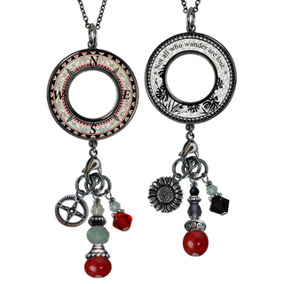 Red Compass Classic Statement Necklace