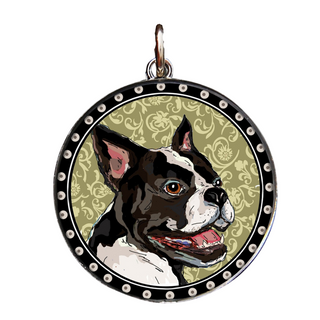 Boston Terrier Reversible Necklace