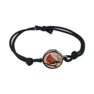 Cardinal Bird Bracelet