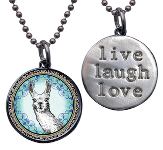 Llama Reversible Necklace