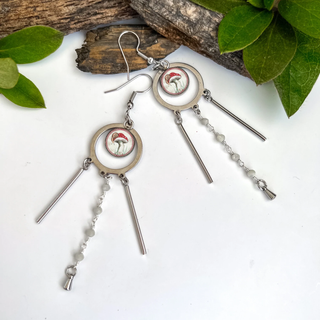 One Of A Kind Tri-Drop Statement Earrings