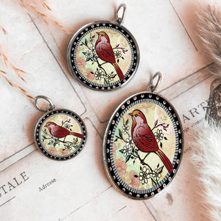Red Bird Necklace