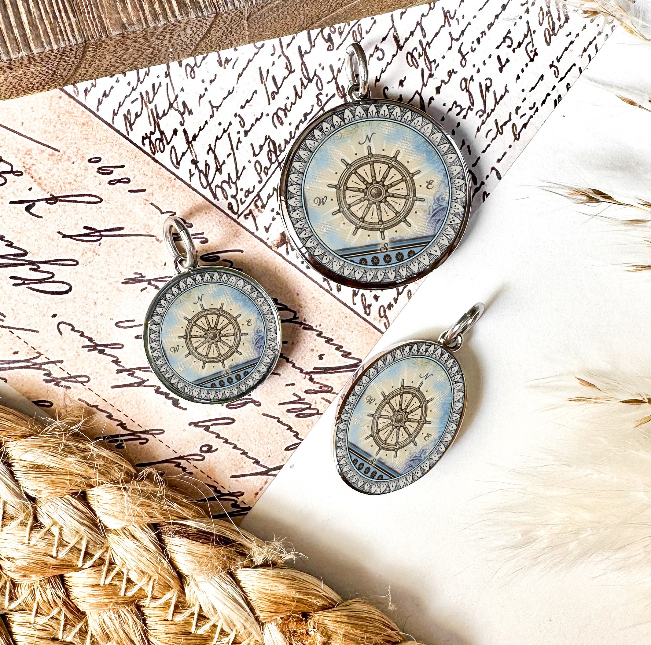 Vintage Compass Necklace